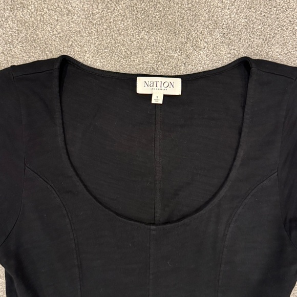 Nation Ltd Womens Mariana Midi Dress Black Size Small Like New - Picture 5 of 11